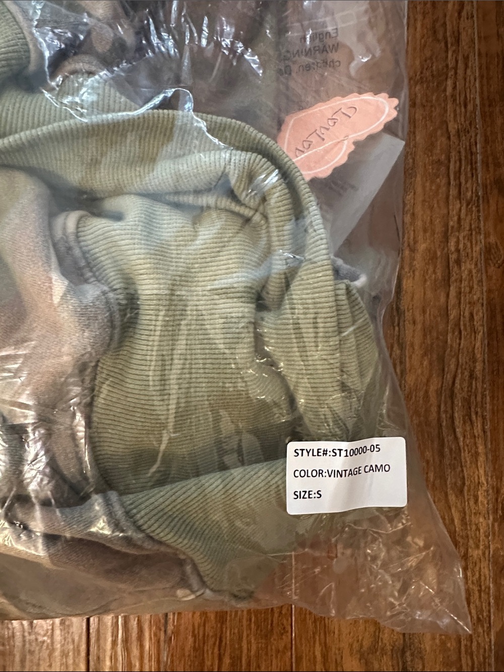 LovLov Camo Floral Patchwork Hoodie Sweatshirt